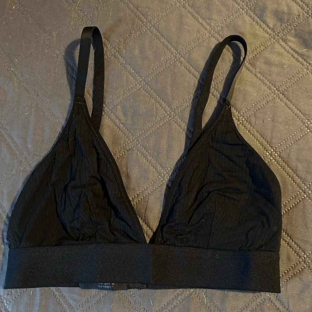 Negative Black Women's Bra